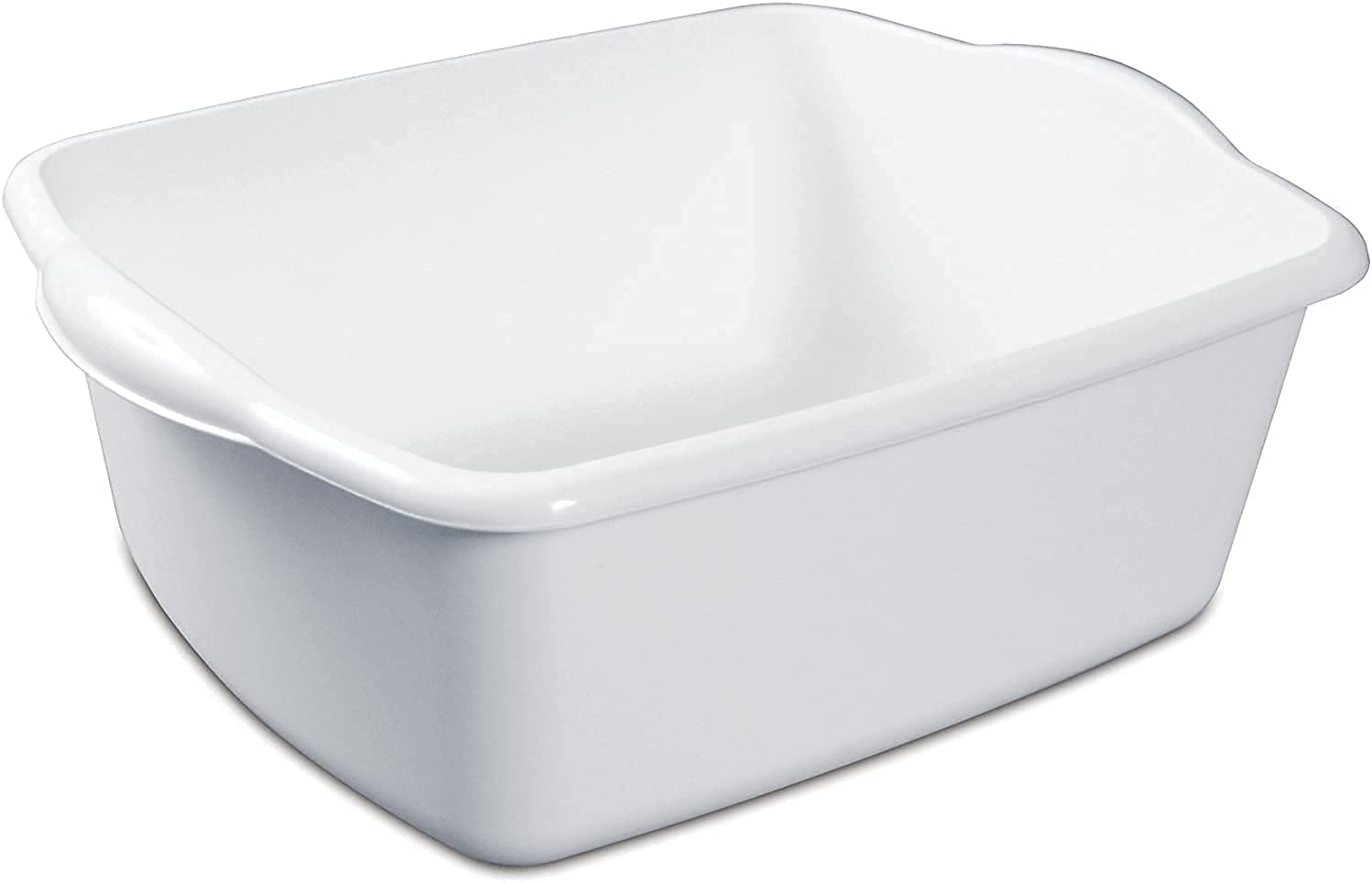 White 12 Quart Dishpan - 2 Pack…