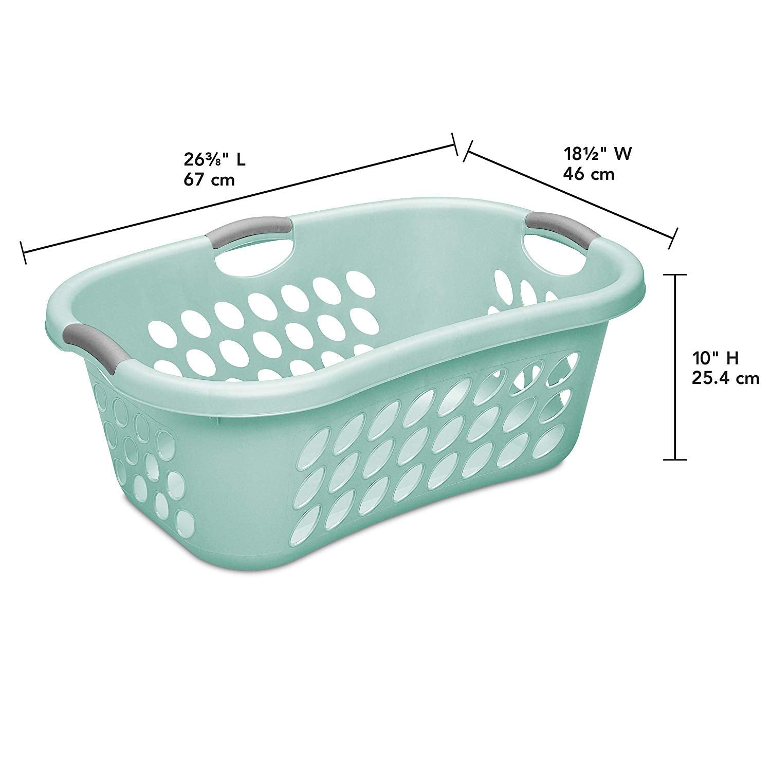 STERILITE 12107906 1.25 Bushel Hiphold Laundry Basket